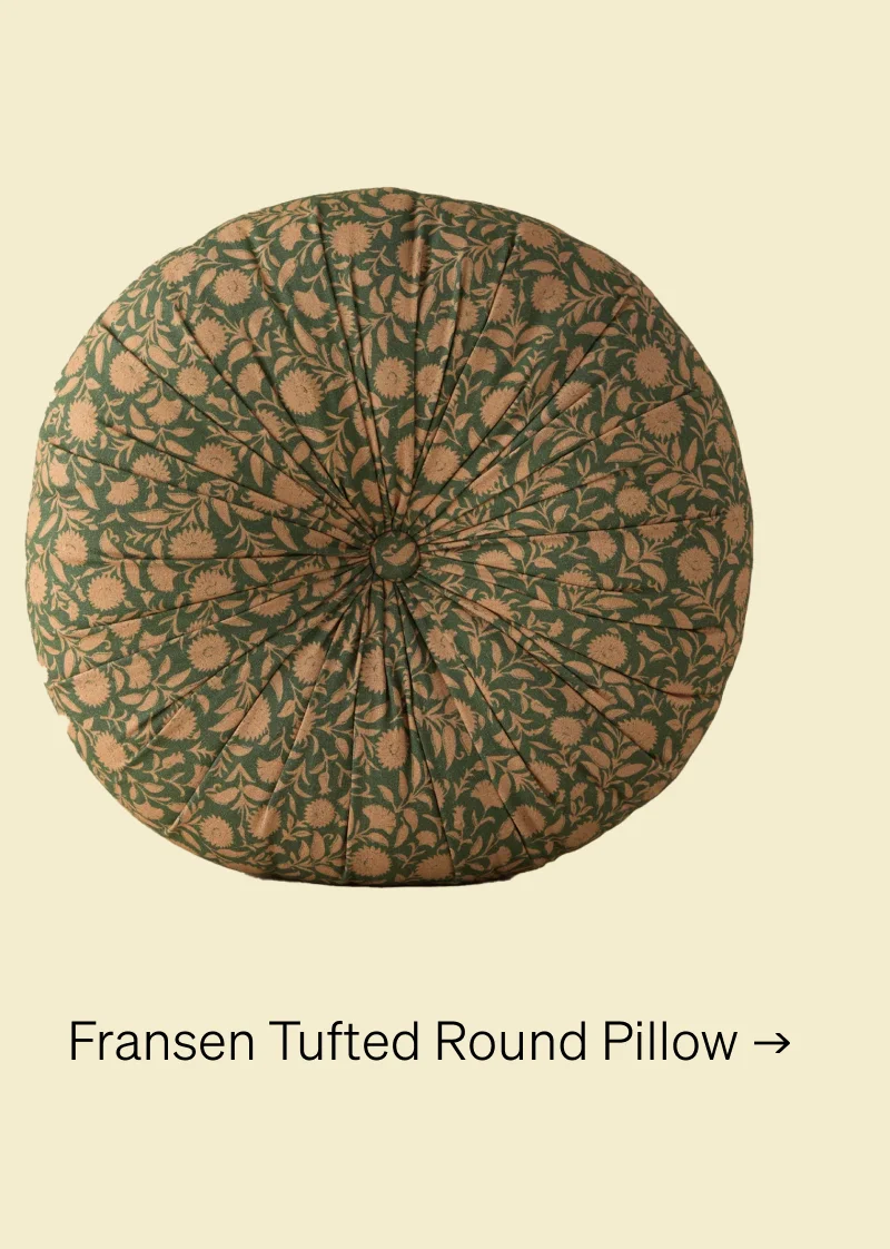 Shop Fransen Tufted Round Pillow