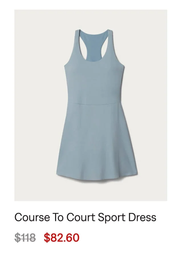 Course to Court Sport Dress