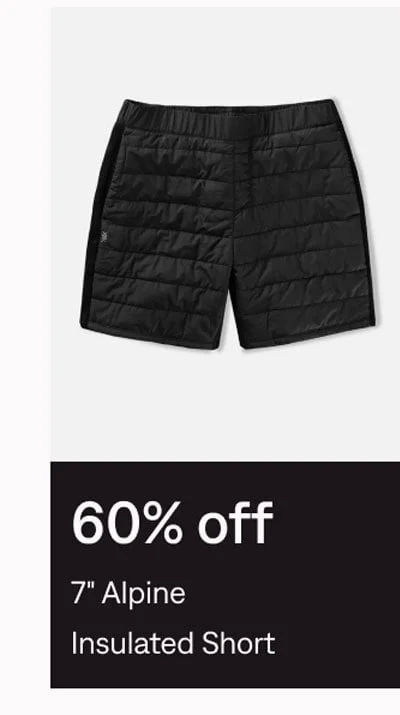 60% off: 7'' Alpine Insulated Active Short