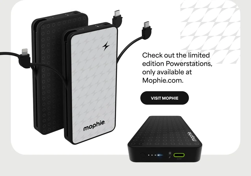 Limited Edition Powerstations, Only available at Mophie.com