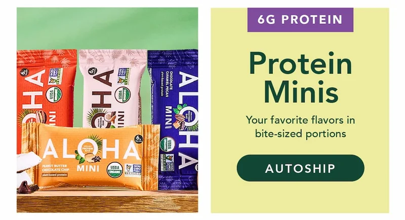 Create an autoship with protein minis!