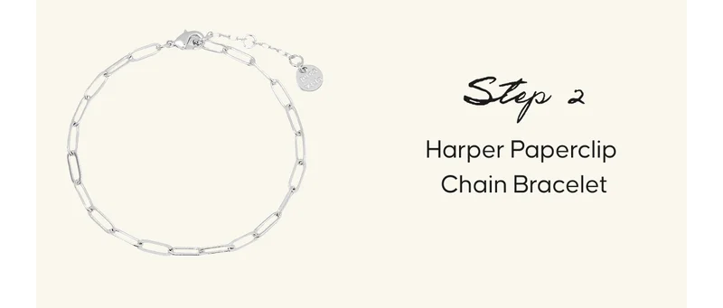 Step 2 - Harper Paperclip Chain Bracelet