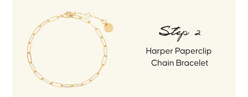 Step 2 - Harper Paperclip Chain Bracelet