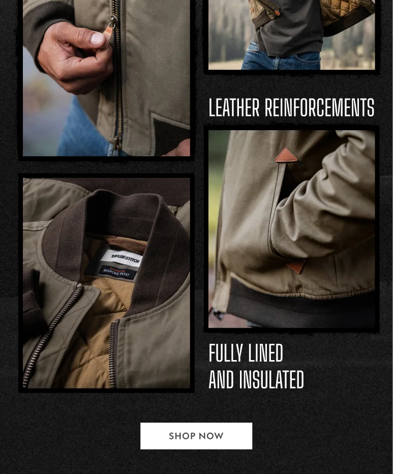 Bespoke Post x Taylor Stitch Dry Waxed Canvas Bomber Jacket