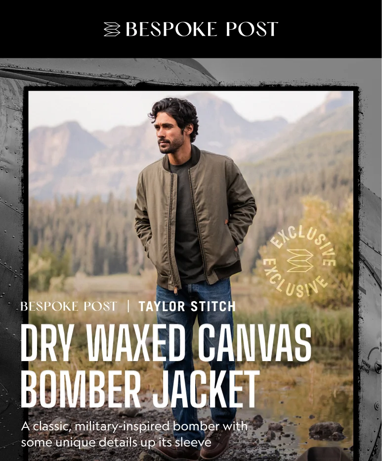 Bespoke Post x Taylor Stitch Dry Waxed Canvas Bomber Jacket