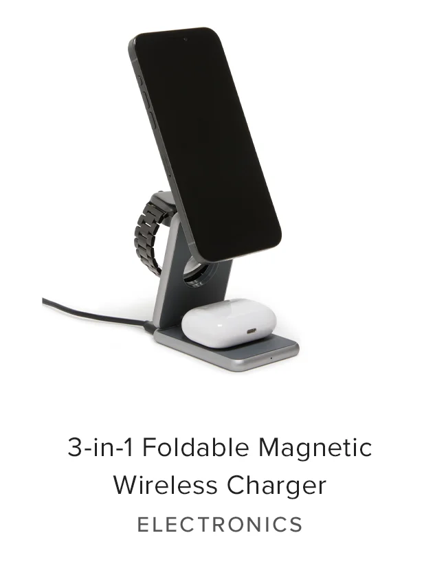 3-in-1 Foldable Magnetic Wireless Charger