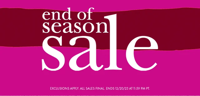 end of season sale