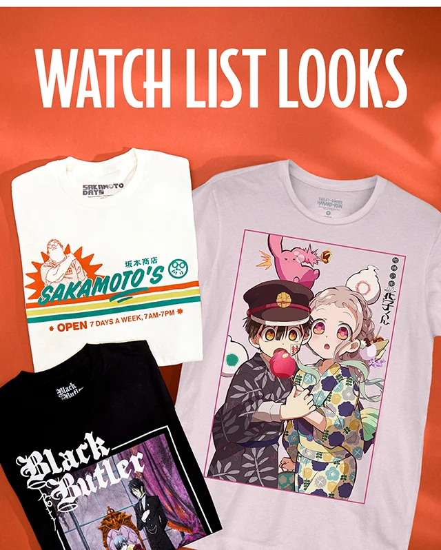 Watch list looks. Shop anime