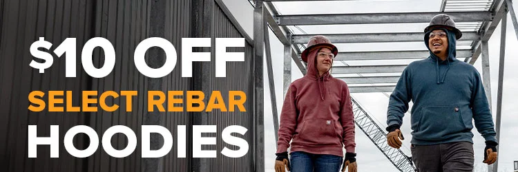 $10 OFF SELECT REBAR HOODIES