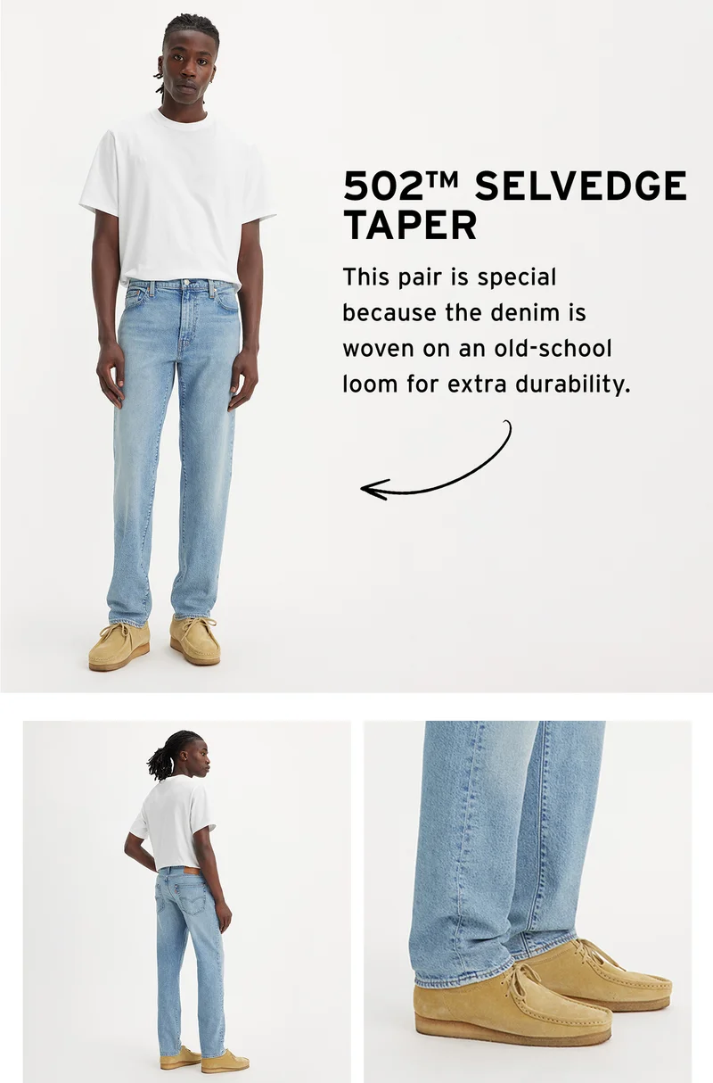 SHOP 502 SELVEDGE TAPER