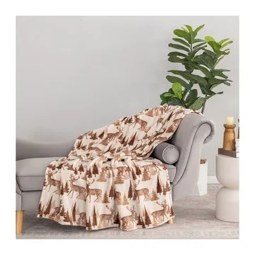 Berkshire Holiday Animal 60x70 Plush Throw
