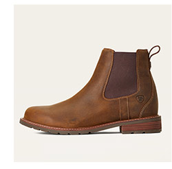 Men's Wexford Waterproof Chelsea ankle boot in weathered brown