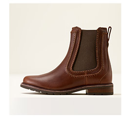 Women's Wexford Whipstitch Chelsea ankle boot in cognac