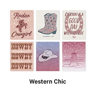 Western Chic Wall Art Print Set