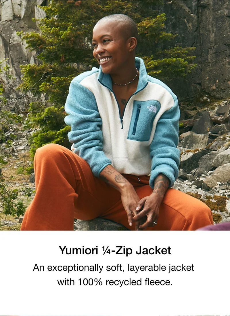 Yumiori ¼-Zip Jacket. An exceptionally soft, layerable jacket with 100% recycled fleece.