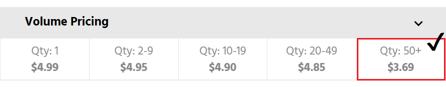 Volume Pricing