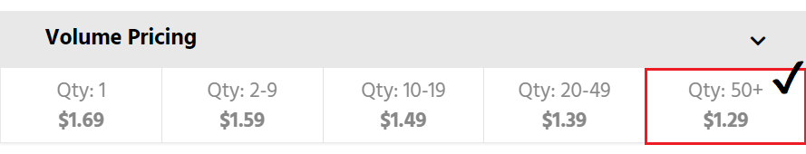Volume Pricing