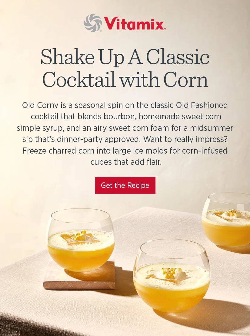 Shake Up a Classic Cocktail with Corn. Old Corny is a seasonal spin on the classic Old Fashioned cocktail that blends bourbon, homemade sweet corn, simple syrup, and an airy sweet corn foam for a midsummer sip that's dinner-party approved. Want to really impress? Freeze charred corn into large ice molds for cron-infused cubes that add flair.