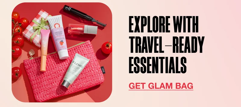 EXPLORE WITH TRAVEL-READY ESSENTIALS - GET GLAM BAG