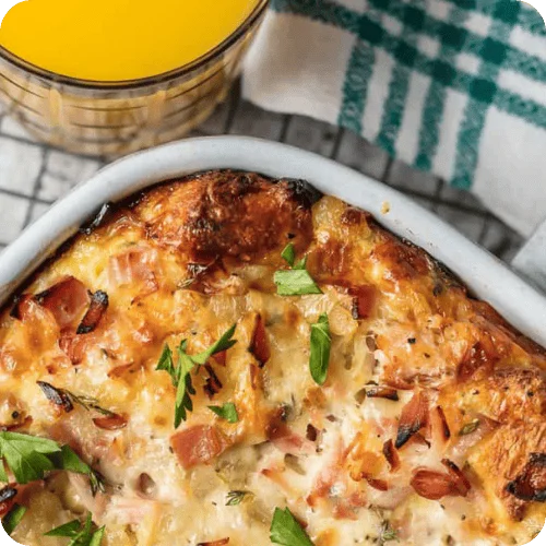 A breakfast casserole for hectic mornings A breakfast casserole for hectic mornings