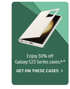 Enjoy 30% off Galaxy S23 Series cases. - GET ON THESE CASES >
