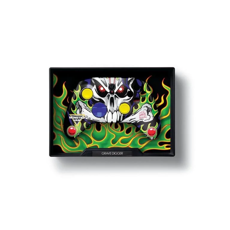 CANDY CON Monster Jam Controller Kit Framed Edition - Grave Digger