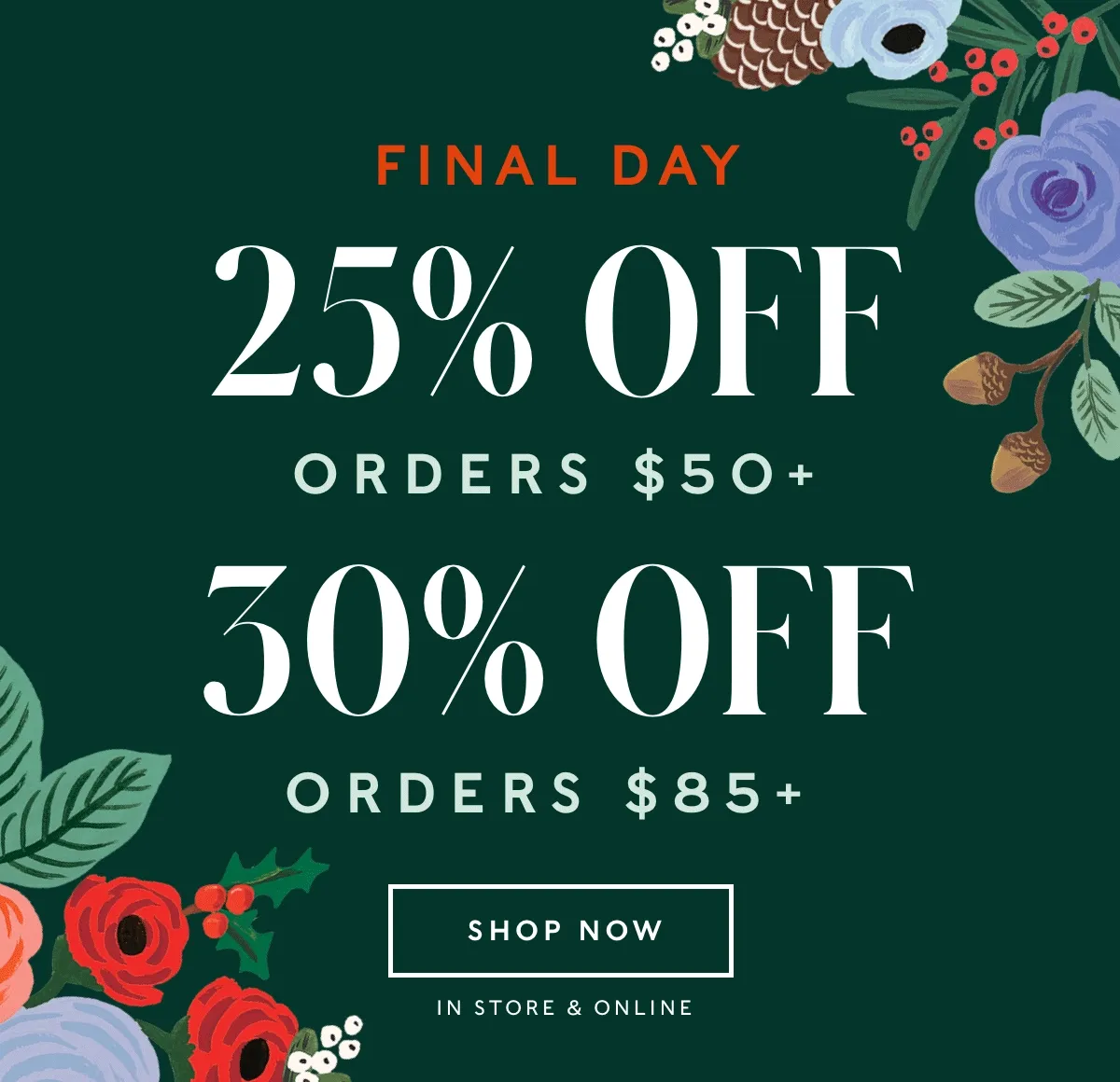 Shop Up to 30% Off