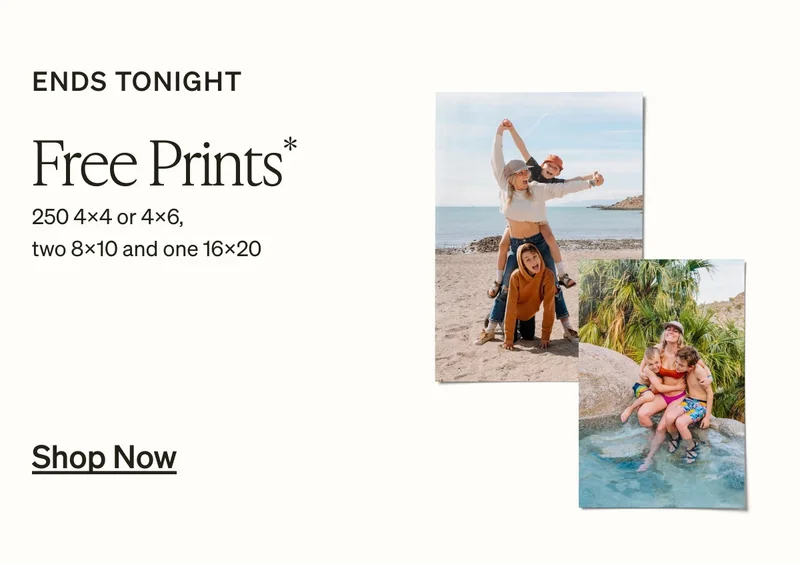 Unlimited Free Photo Book Pages + Up to 50% Off + Free Prints