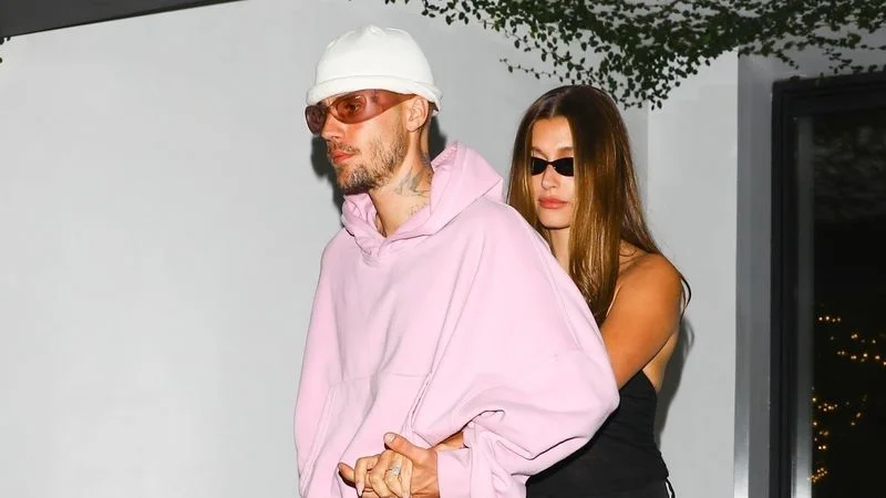 Justin and Hailey Bieber arrived separately but were seen leaving hand-in-hand after a night of celebration with Kendall Jenner and friends.They partied until 2 AM at the exclusive Bird Streets Club in West Hollywood to mark the release of Justin's Swag album
