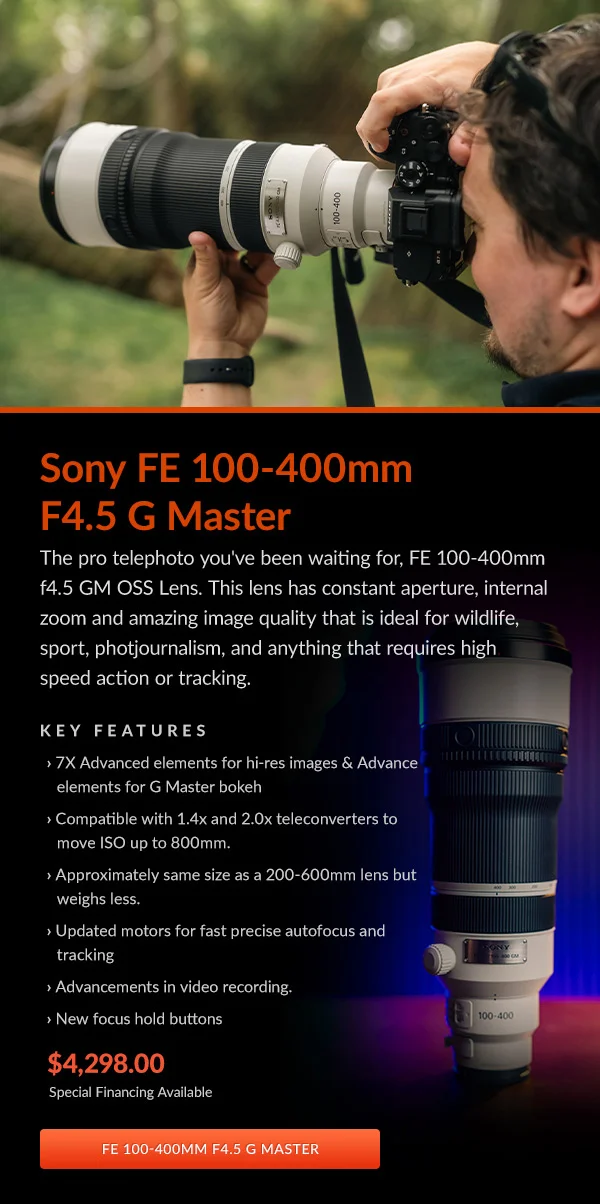 Sony FE 100-400mm F4.5 G Master