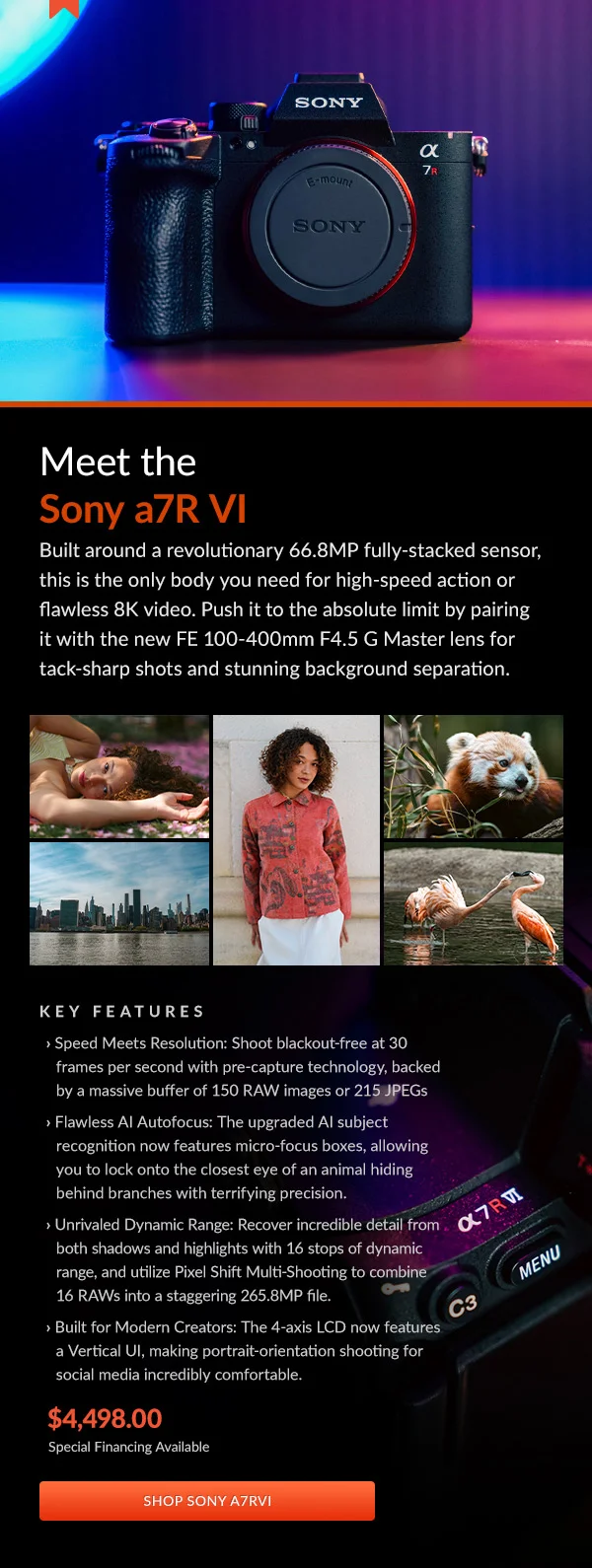 Meet the Sony a7R VI