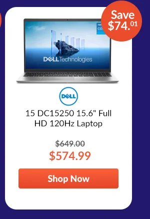 Dell 15 DC15250 15.6inches Full HD 120Hz Laptop