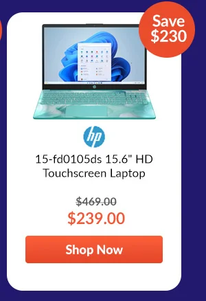 HP 15-fd0105ds 15.6inches HD Touchscreen Laptop