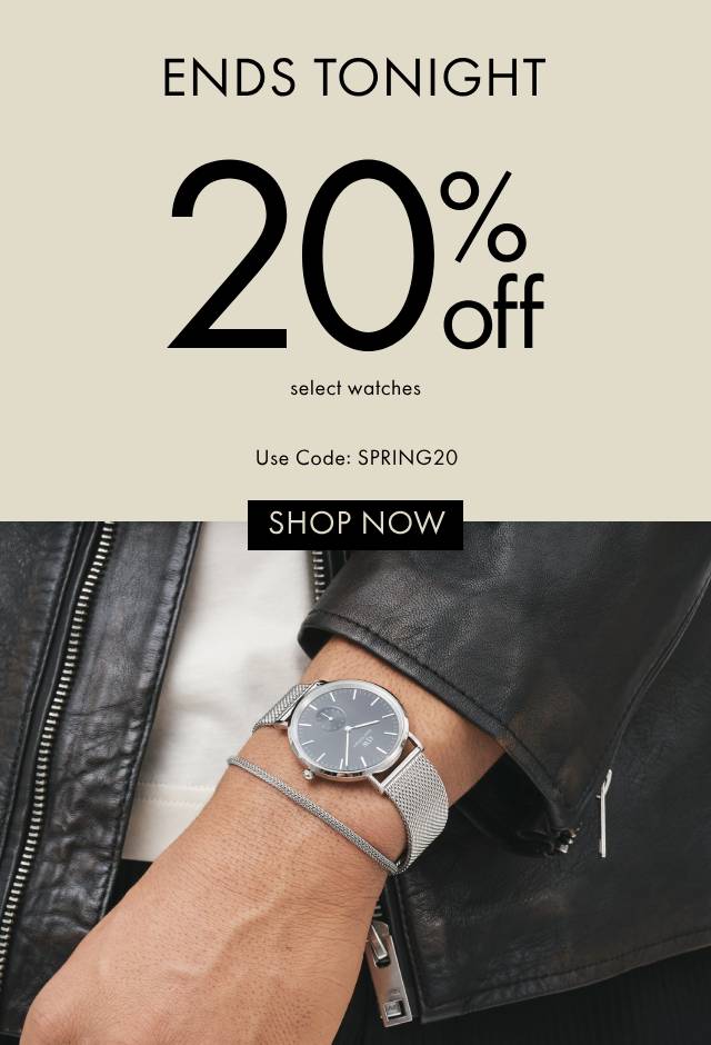 Last chance 25% off select watches | Shop Now
