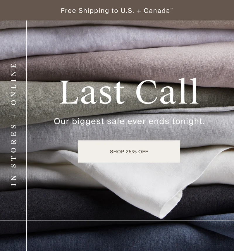 Sale Ends Tonight | Shop 25% Off