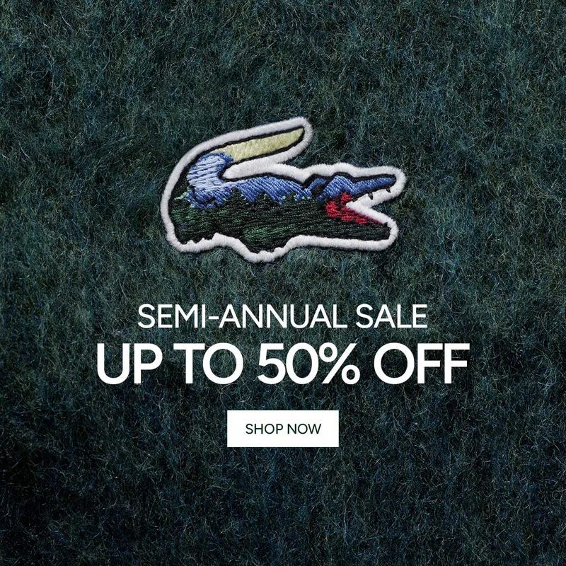 SEMI-ANNUAL SALE, Up to 50% OFF!