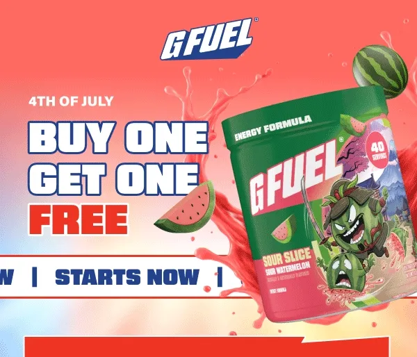 G Fuel | 4th of July Buy One Get One Free