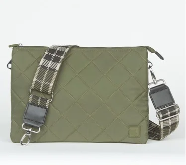 IHKWIP The Trio Trapeze Crossbody with Plaid Strap