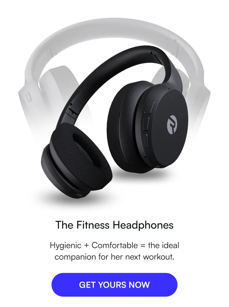 The Fitness Headphones - Hygenic + Comfortable = the ideal companion for her next workout. [ GET YOURS NOW ]