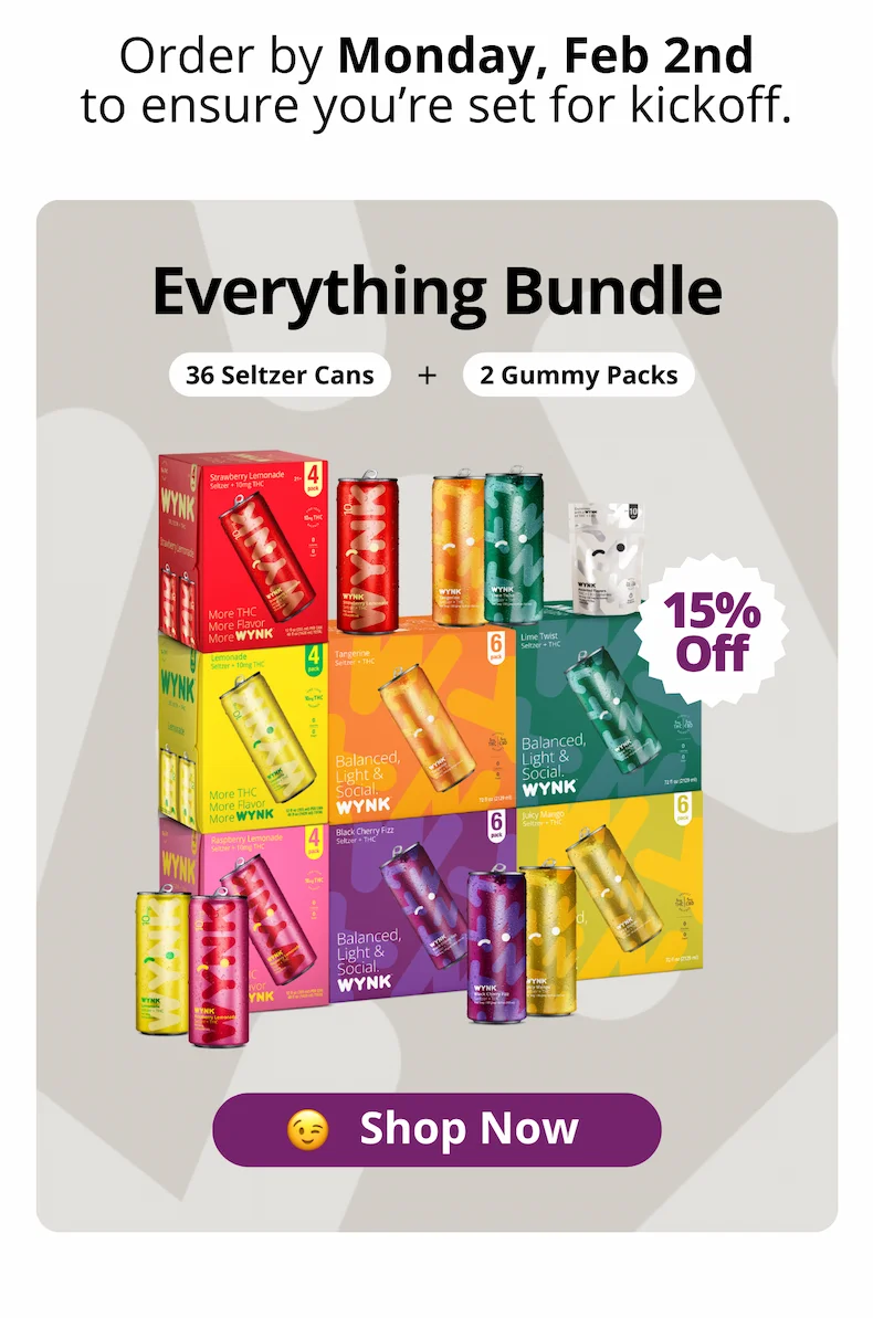 Everything Bundle (36 seltzer cans + 2 packs gummies) [Shop Now]