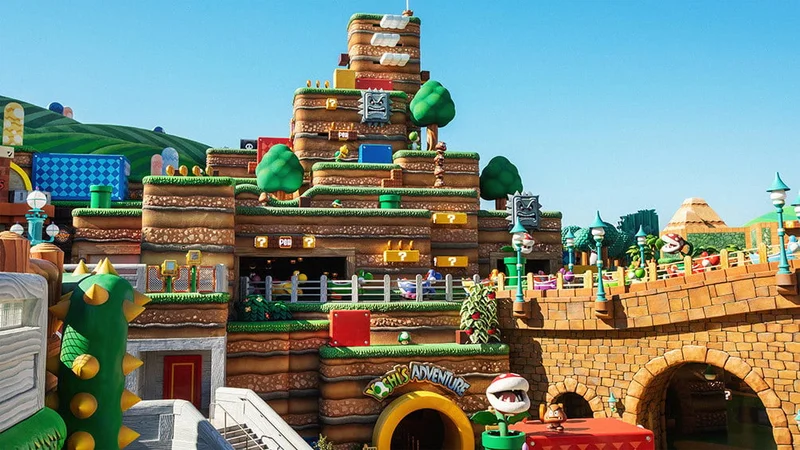 Image description: Super Nintendo World at Universal Epic Universe.