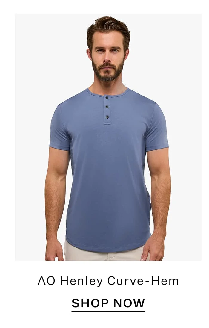 AO Henley Curve-Hem