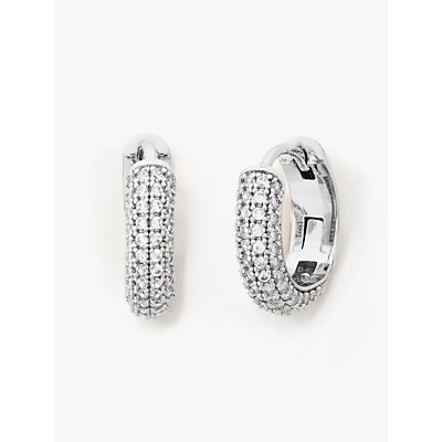 Brilliant Statements Pavé Mini Huggies