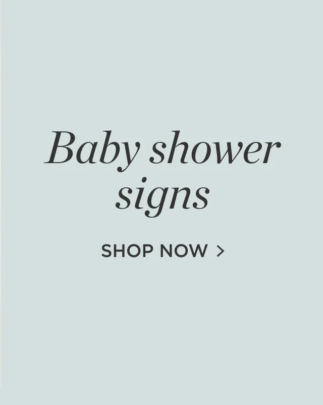Baby Shower Signs
