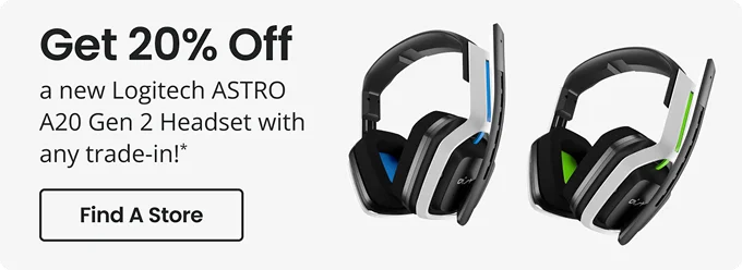 Get 20% Off a new Logitech ASTRO A20 Gen 2 Headset with any trade-in!* | Find A Store