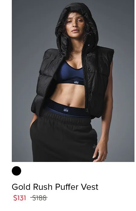 Gold Rush Puffer Vest
