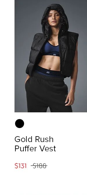 Gold Rush Puffer Vest