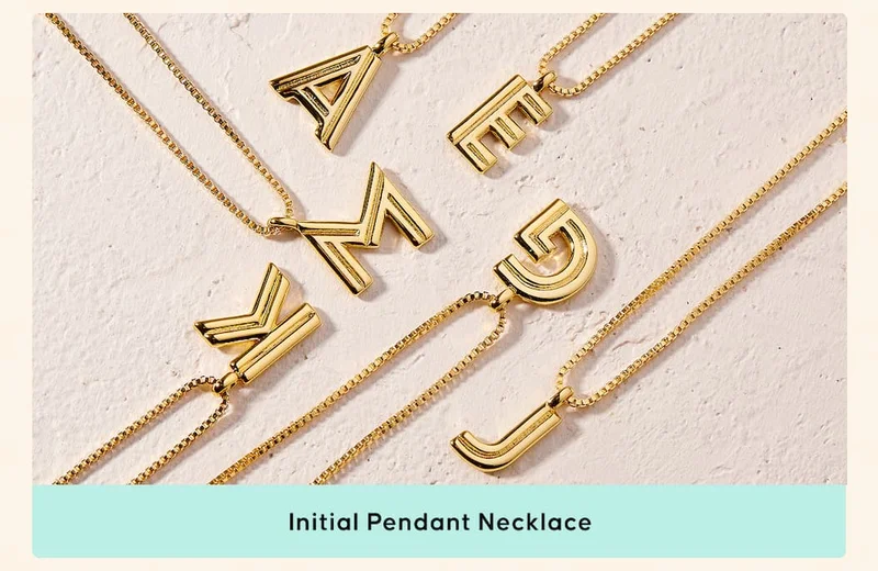 Initial Pendant Necklace