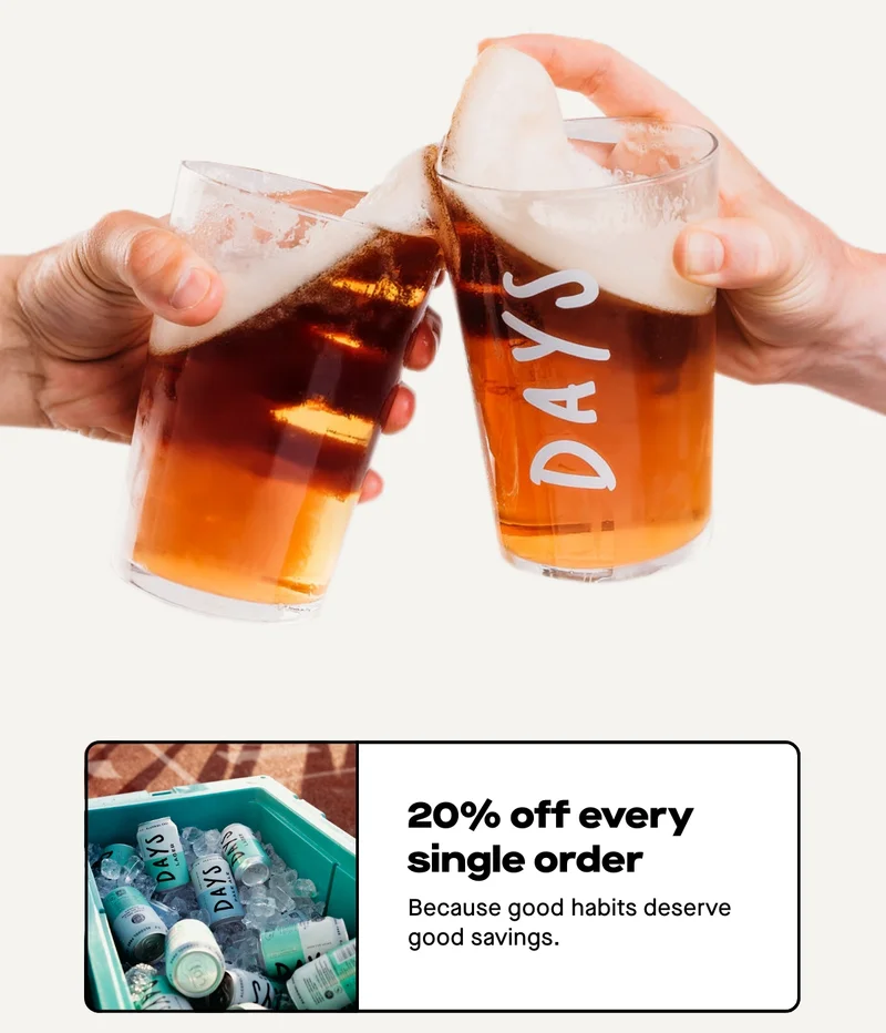 20% off every single order  Because good habits deserve good savings.