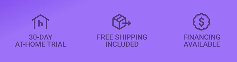 30-day at-home trial. Free shipping included. Financing available.